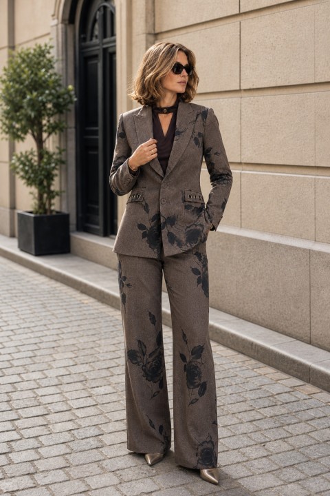 Blazer long à œillets Blazer long à œillets