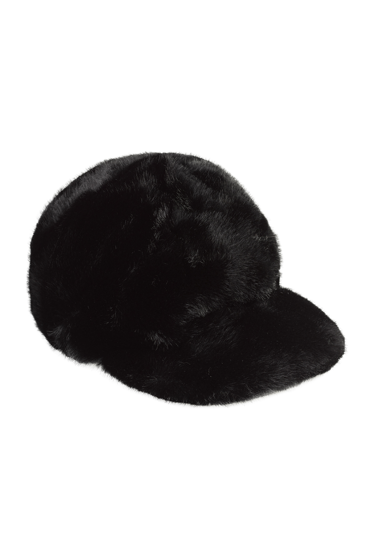 Faux fur cap with lining