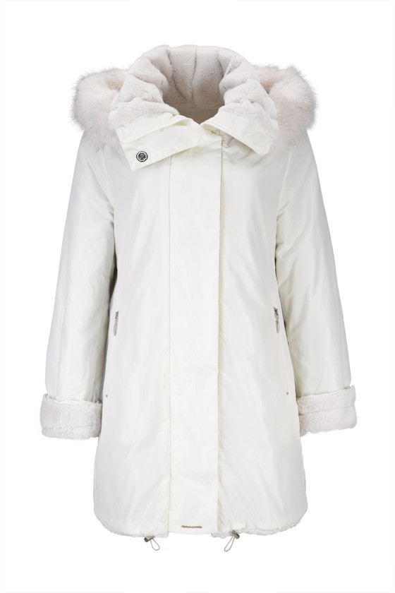 Parka reversível impermeável de pêlo