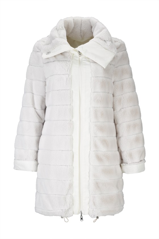 Parka reversível impermeável de pêlo
