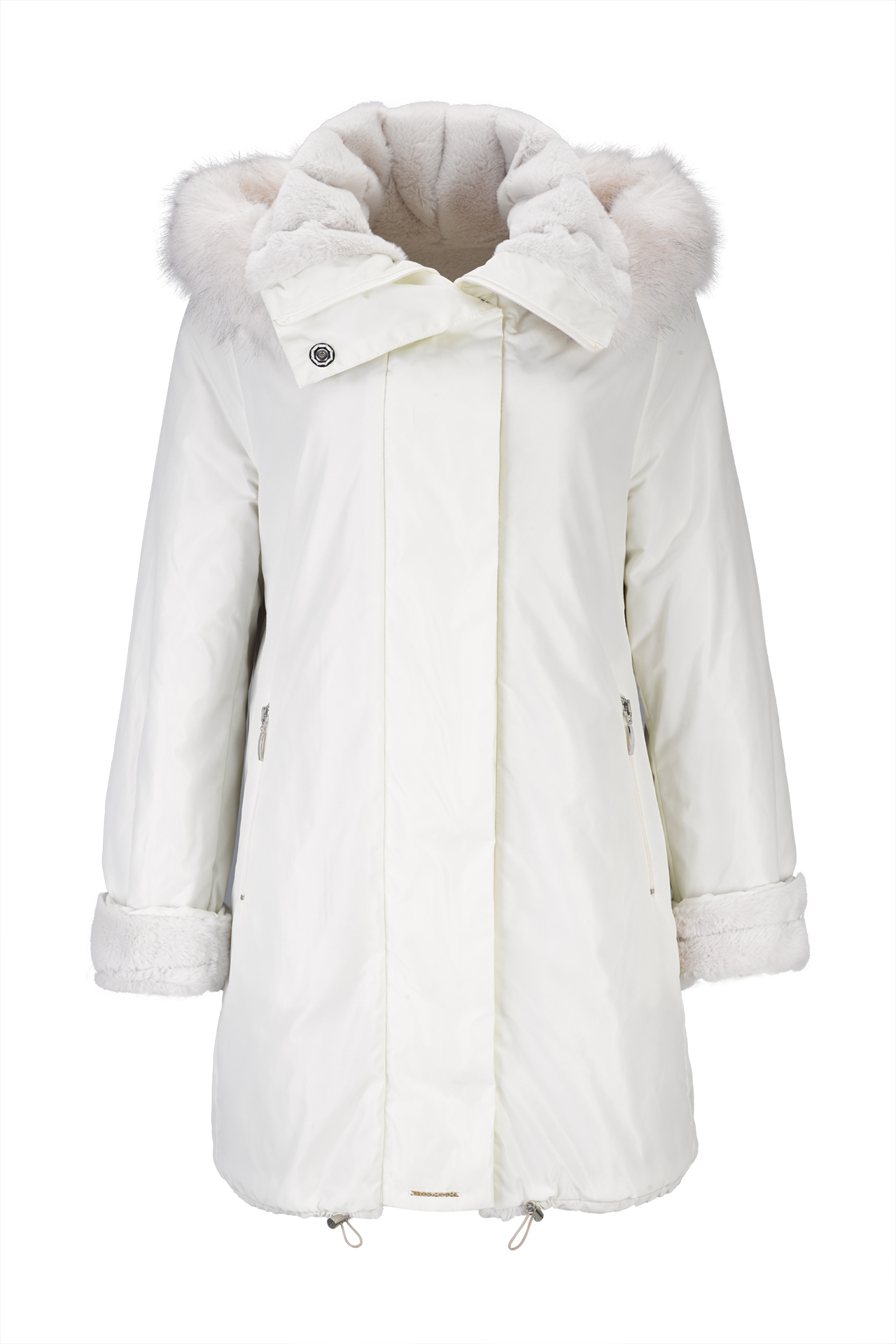 Parka réversible imperméable en fausse fourrure
