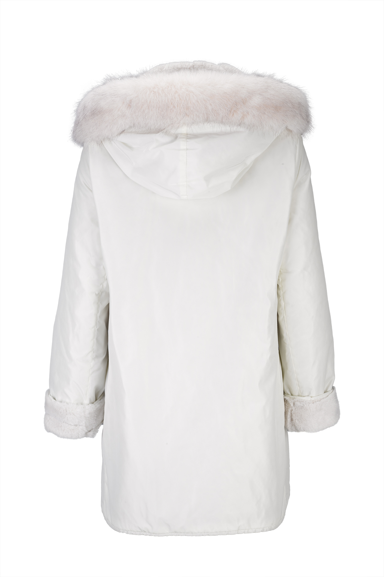 Parka réversible imperméable en fausse fourrure