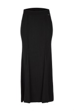 Jupe longue en tissu tricot�