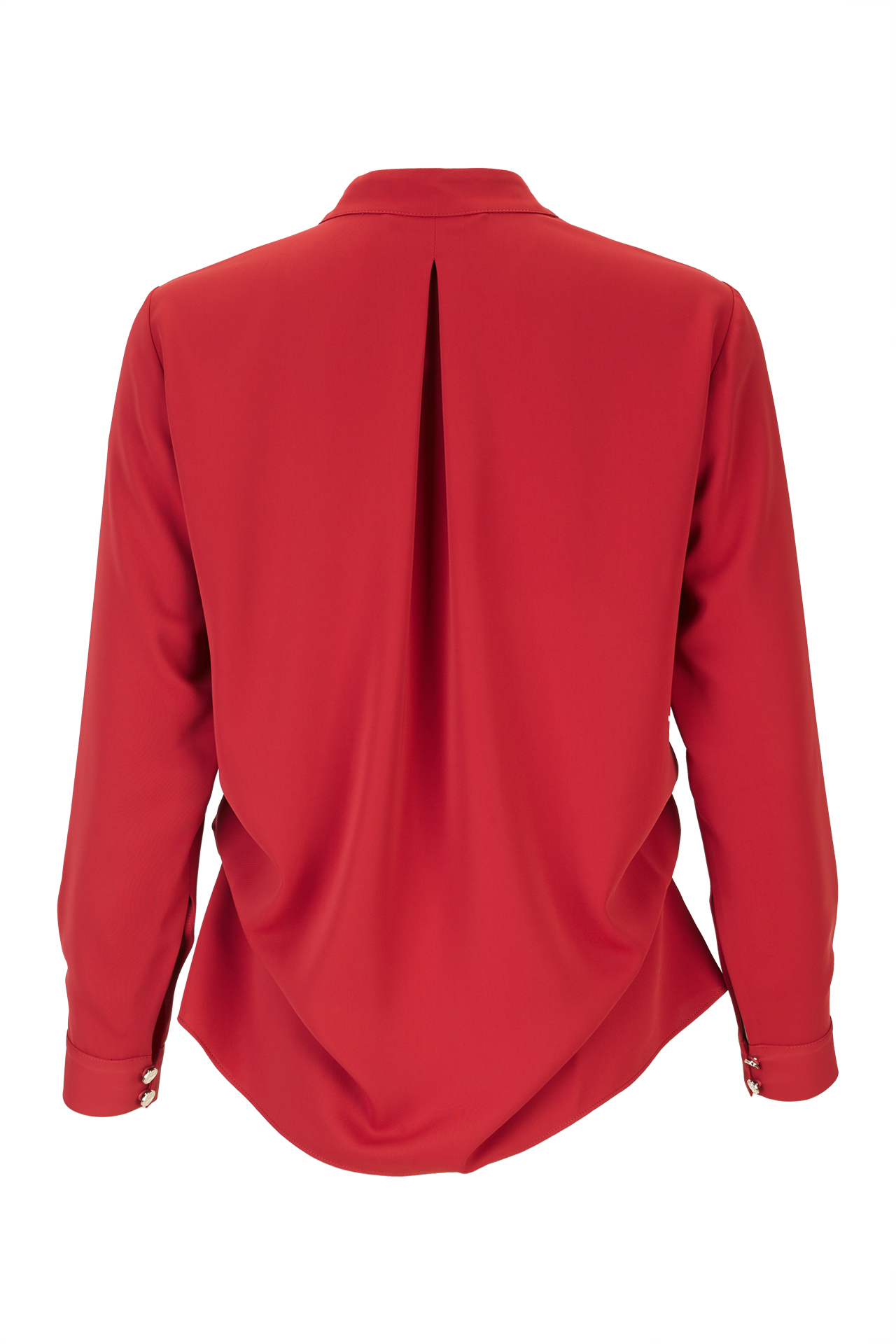 Tunic with snap-button neckline