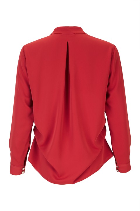 Túnica con cuello de broche Túnica con cuello de broche