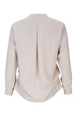 Tunic with snap-button neckline