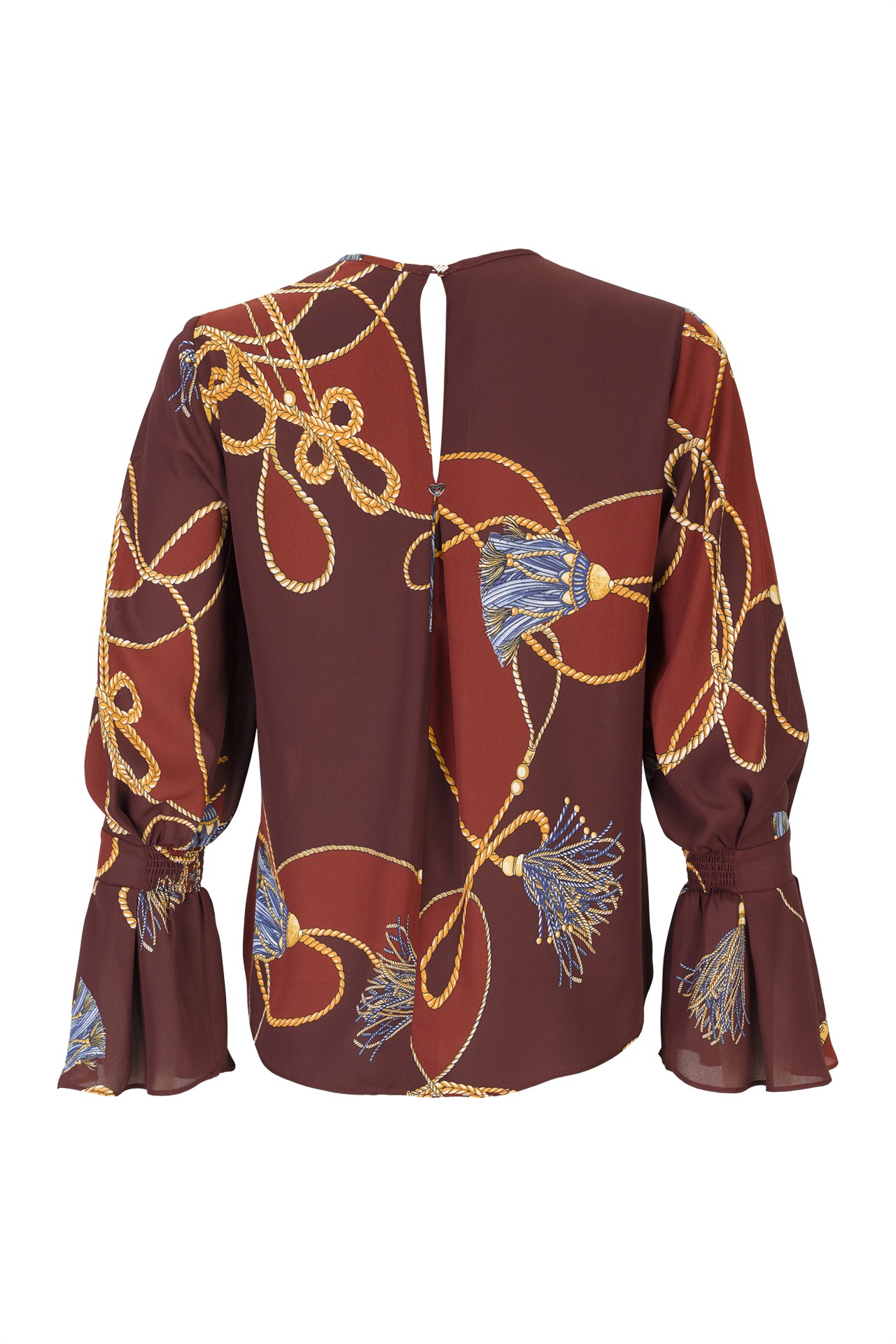 Túnica con estampado ecuestre