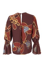 Túnica con estampado ecuestre