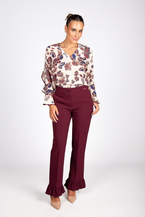 Ruffled trousers Ruffled trousers