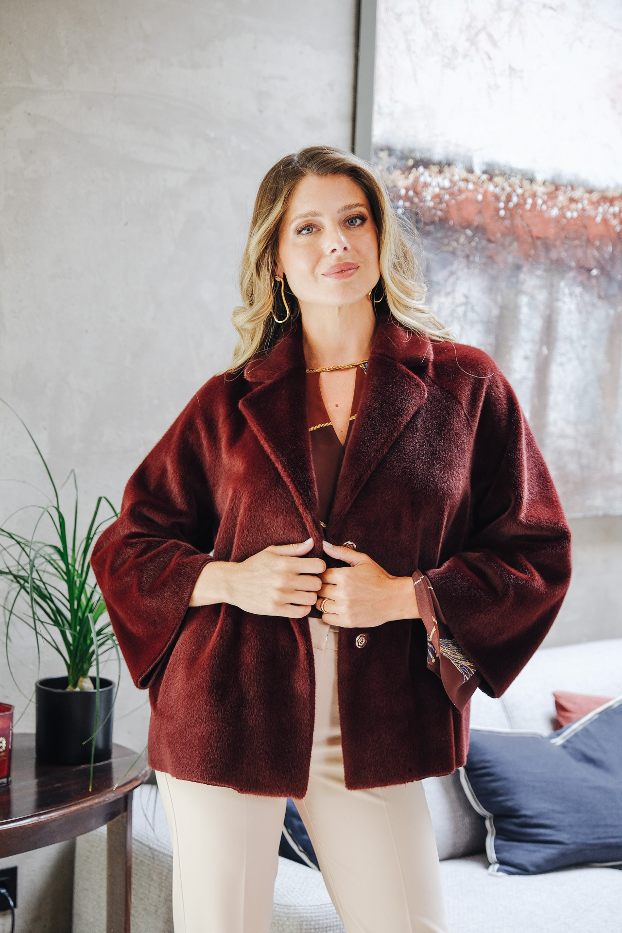 Teddy faux fur coat