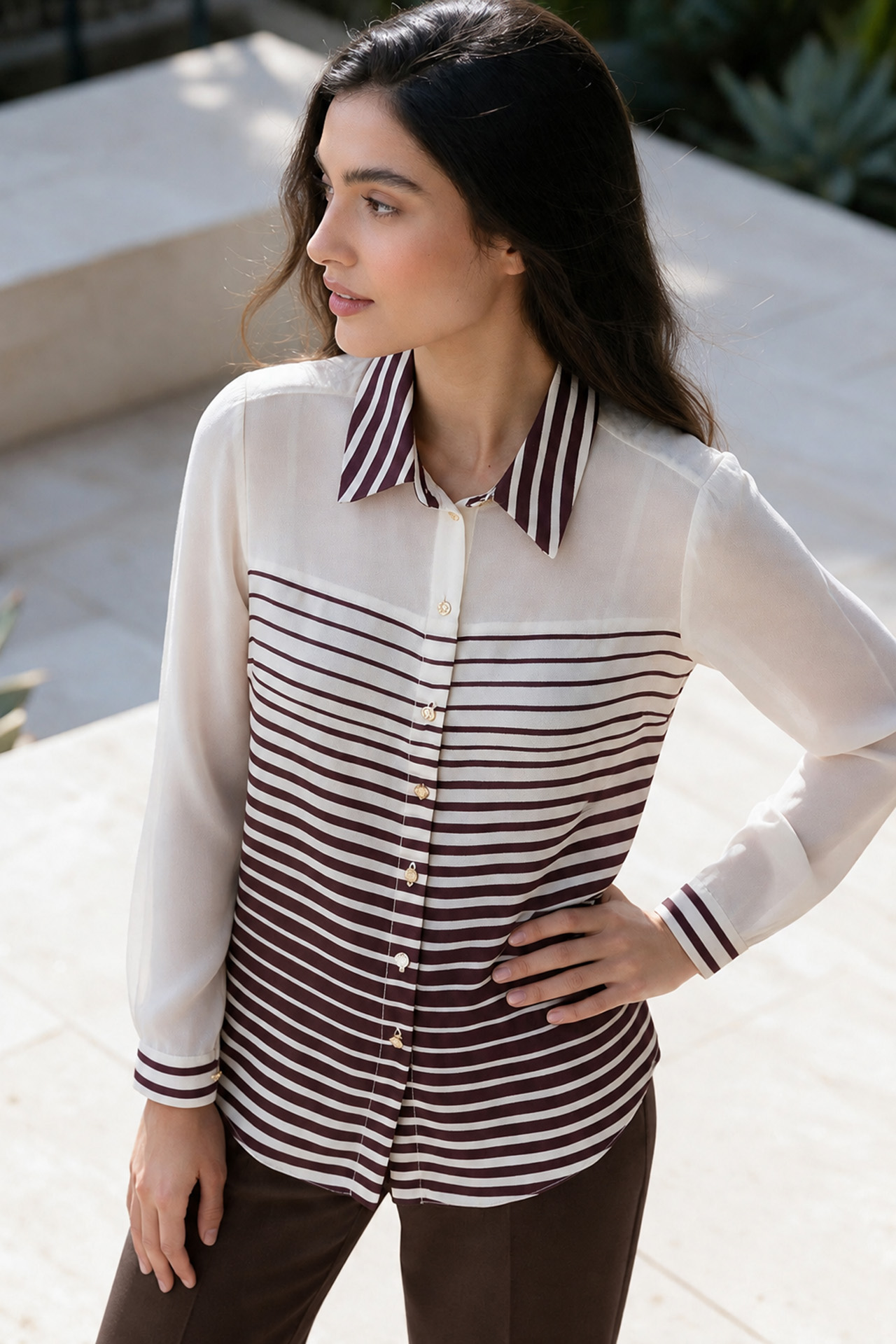 Blouse rayé