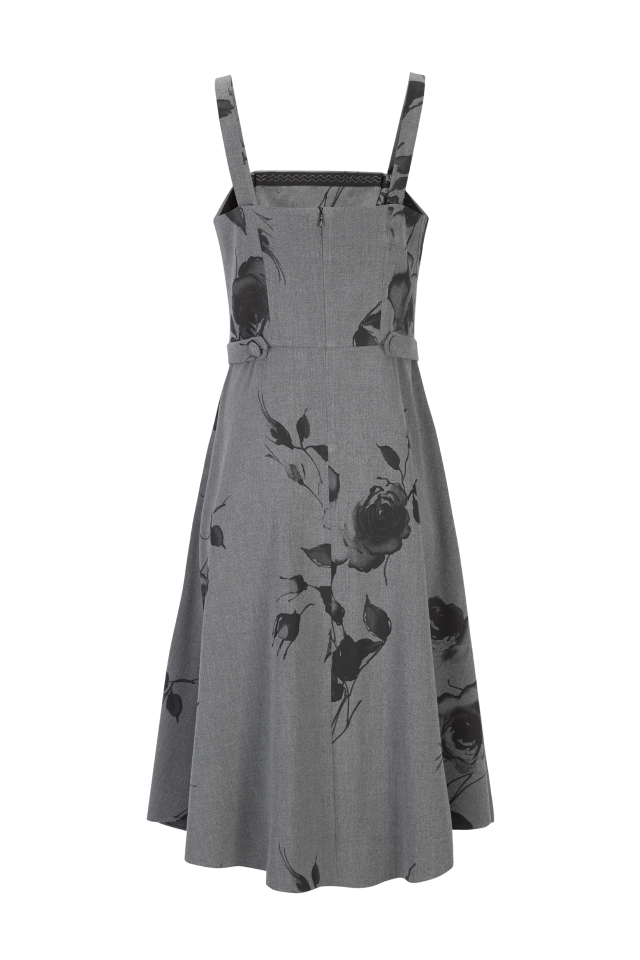 Vestido corpete estampado floral