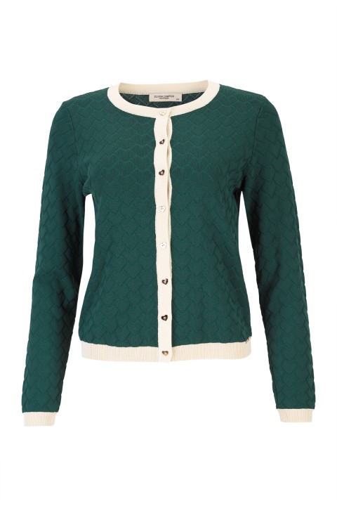 C�rdigan de punto con botones en forma de coraz�n