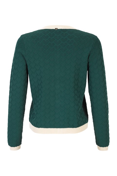 C�rdigan de punto con botones en forma de coraz�n