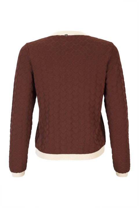 C�rdigan de punto con botones en forma de coraz�n
