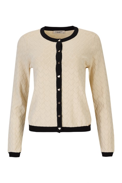 C�rdigan de punto con botones en forma de coraz�n
