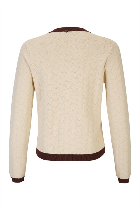 C�rdigan de punto con botones en forma de coraz�n