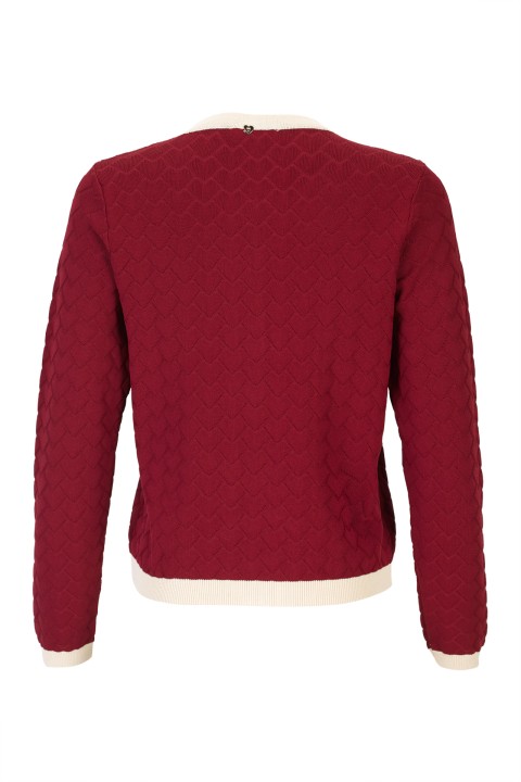 C�rdigan de punto con botones en forma de coraz�n