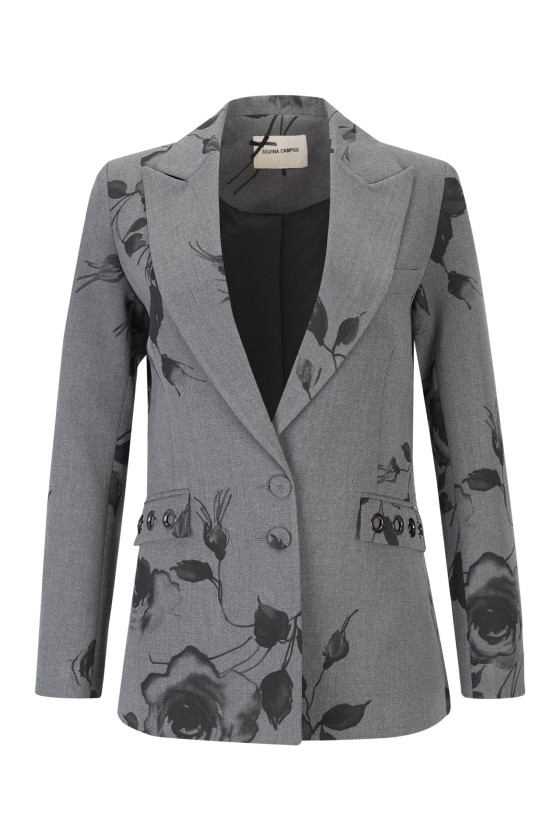 Blazer maxi ilhós
