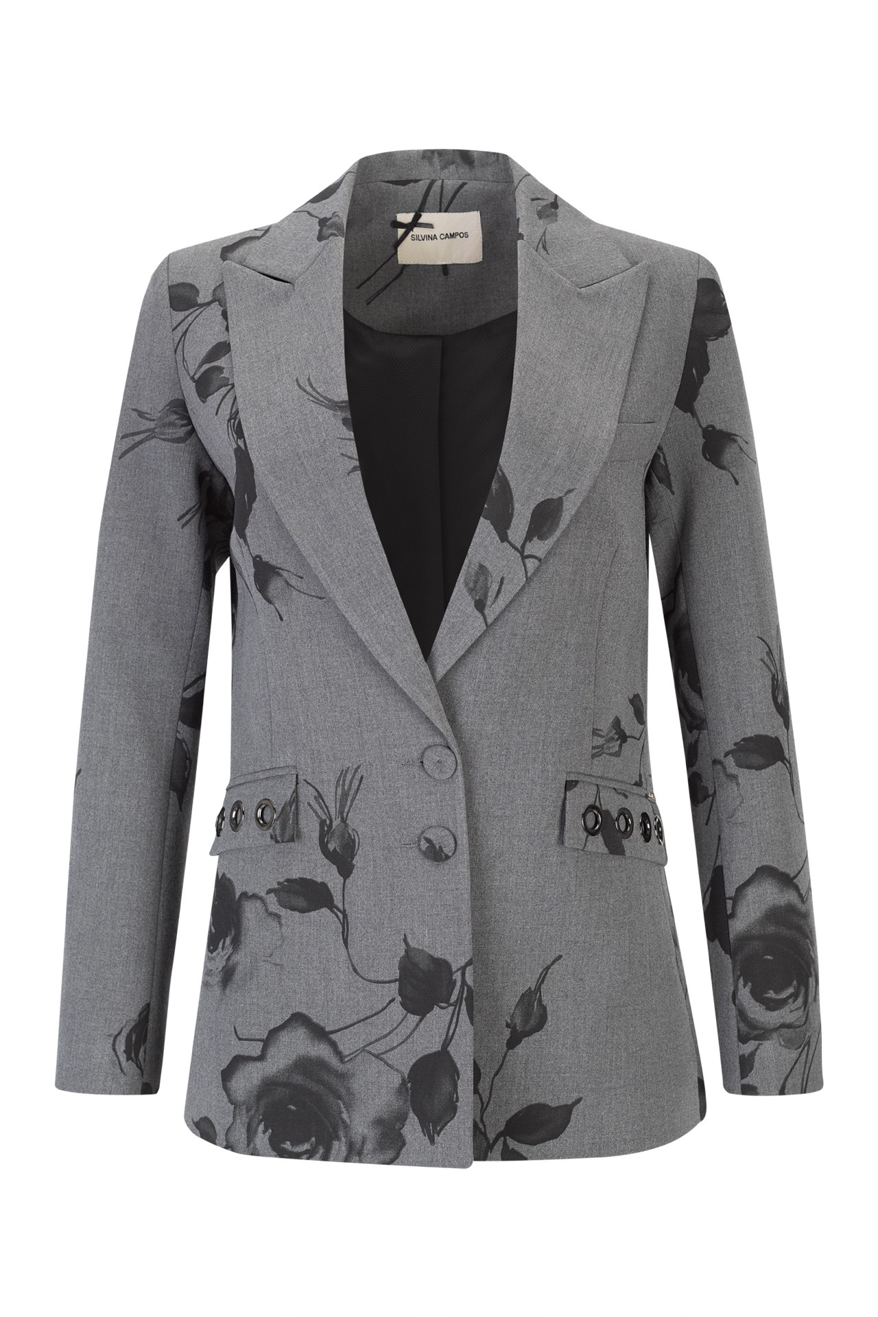 Blazer maxi ilhós