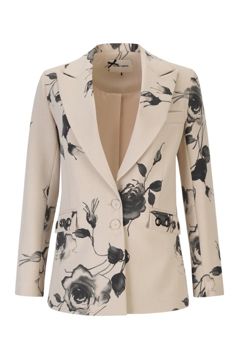 Blazer long � �illets