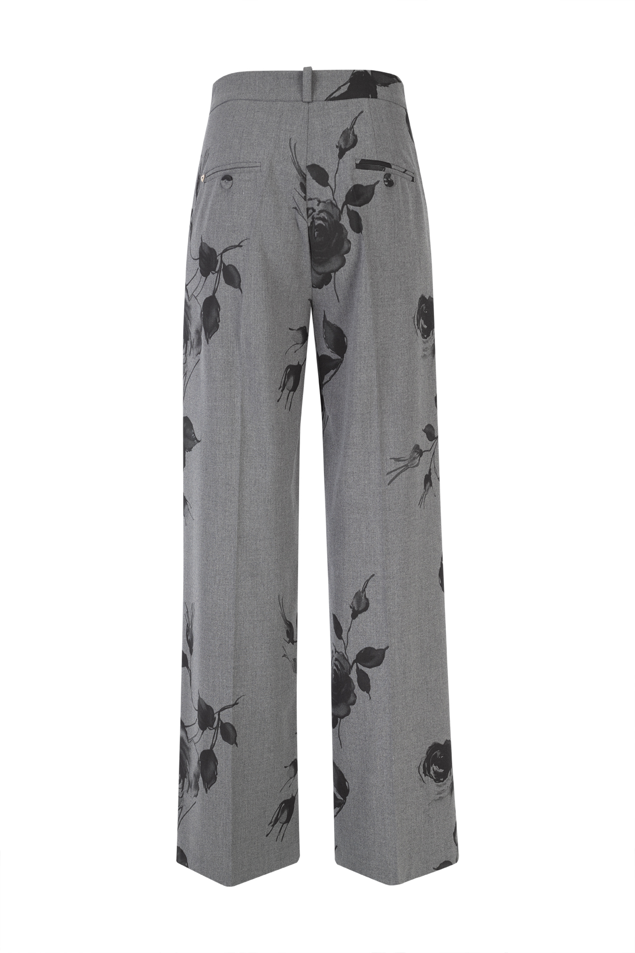 Calças pantalonas estampado floral