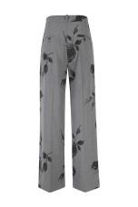 Calças pantalonas estampado floral