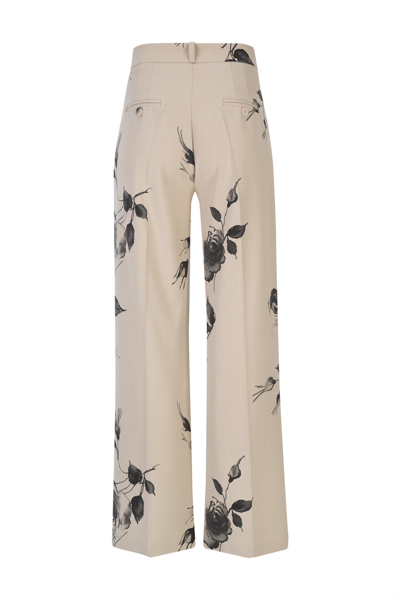 Calças pantalonas estampado floral
