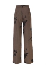 Calças pantalonas estampado floral