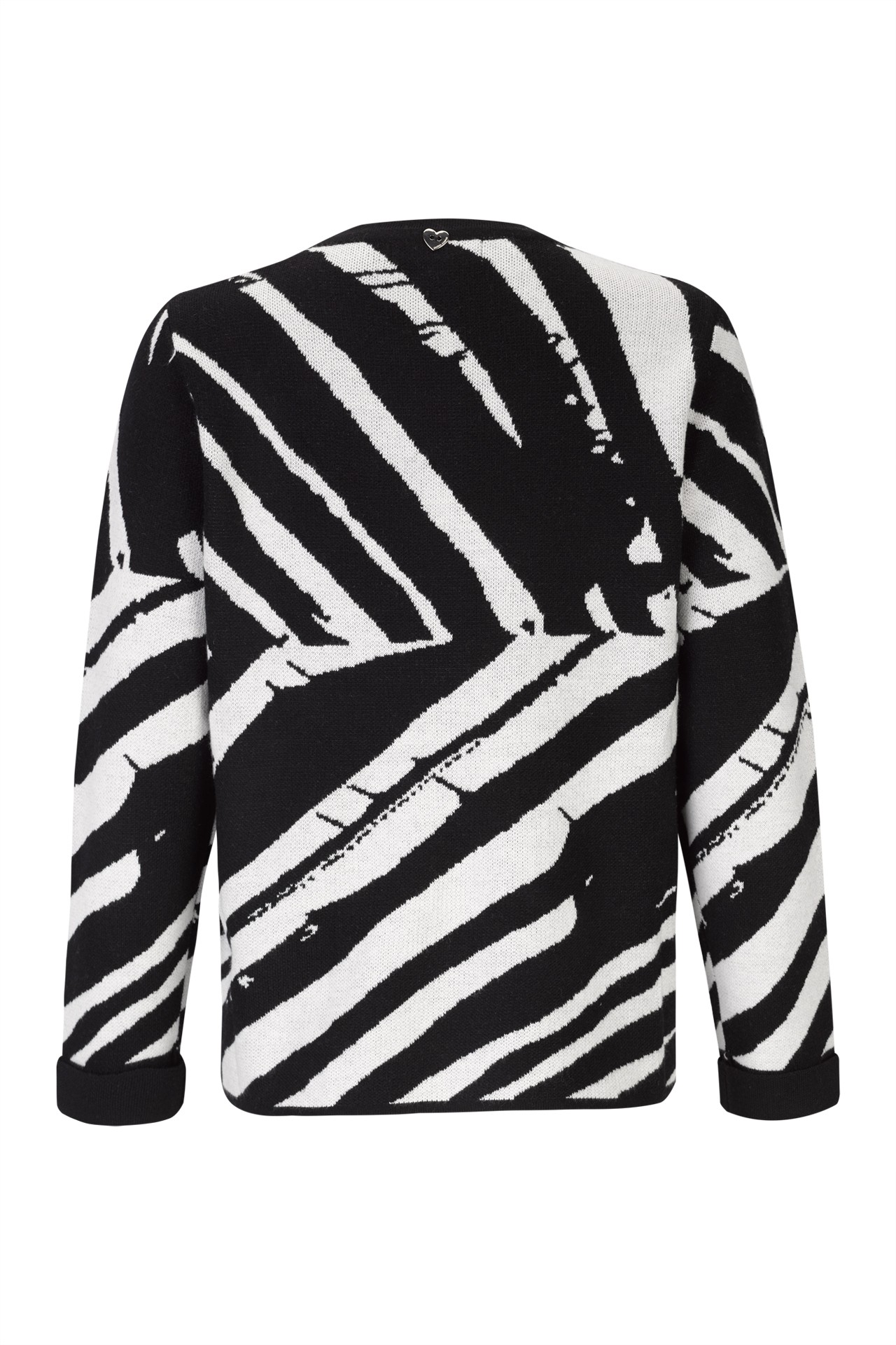 Camisola oversize com padrão zebra