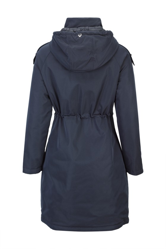 Reversible lightweight padded raincoat