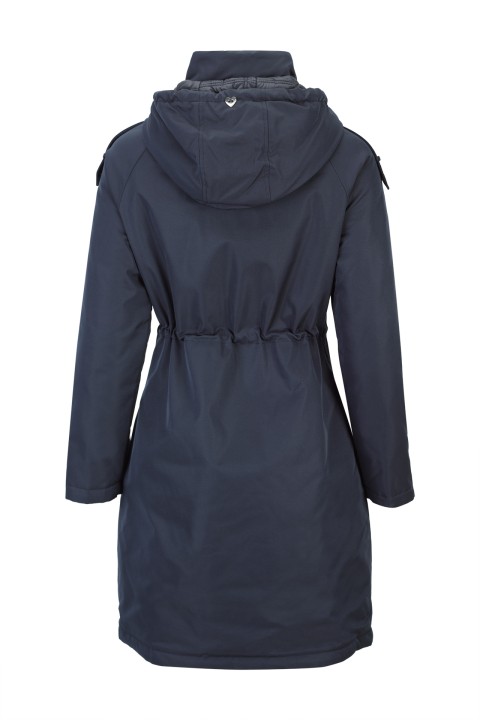 Reversible lightweight padded raincoat