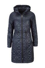 Reversible lightweight padded raincoat