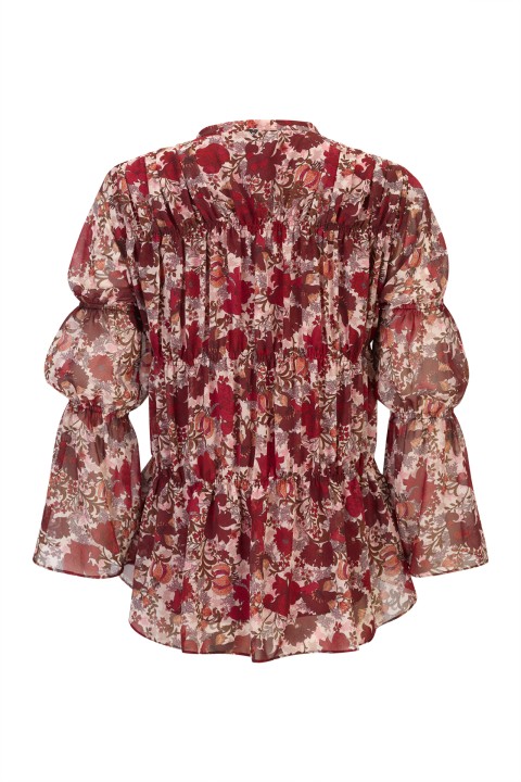 Blusa con fruncido el�stico