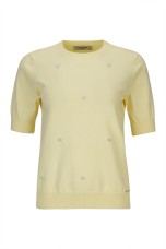 Camisola manga curta pérolas