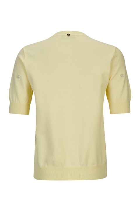 Camisola manga curta p�rolas