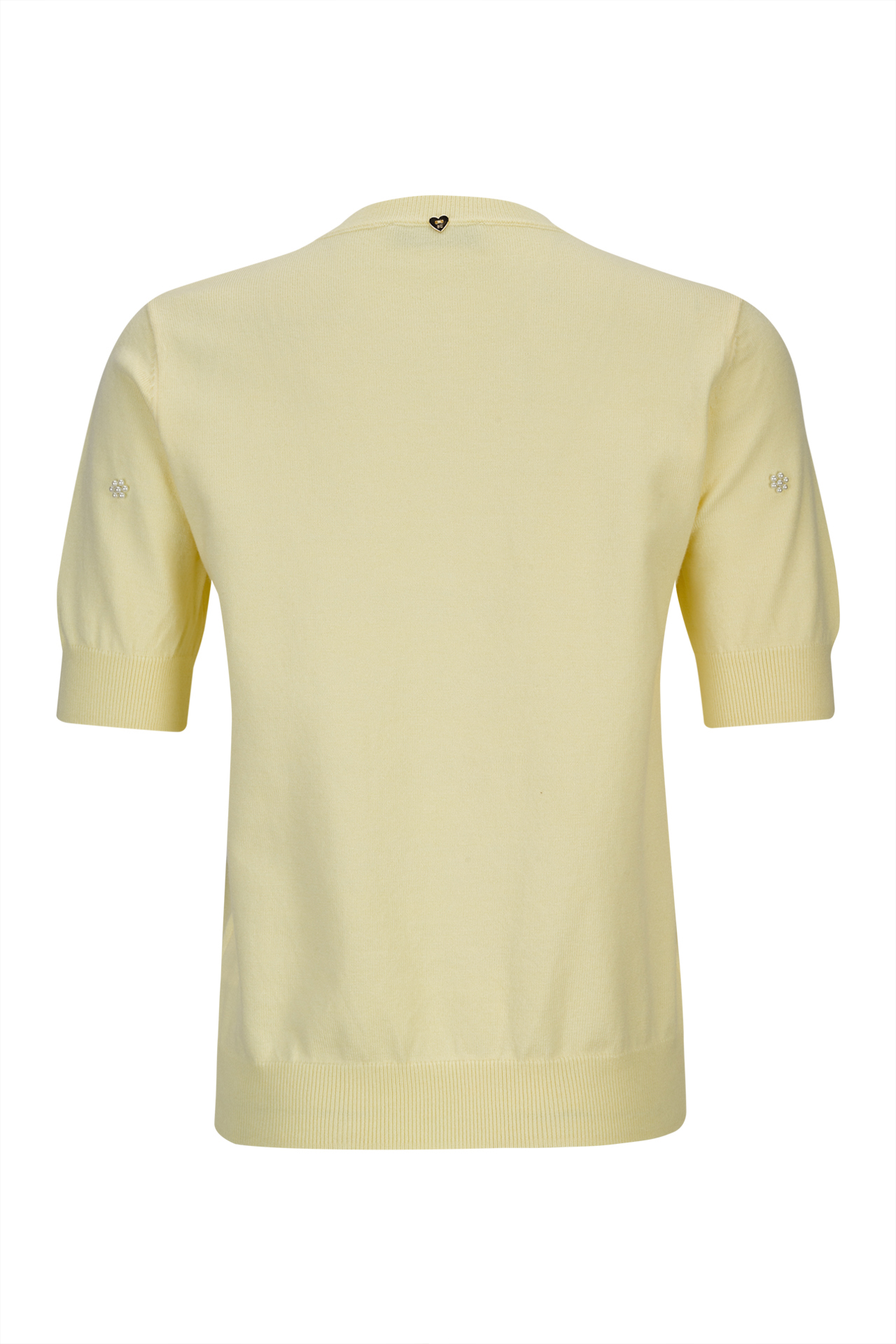 Camisola manga curta pérolas