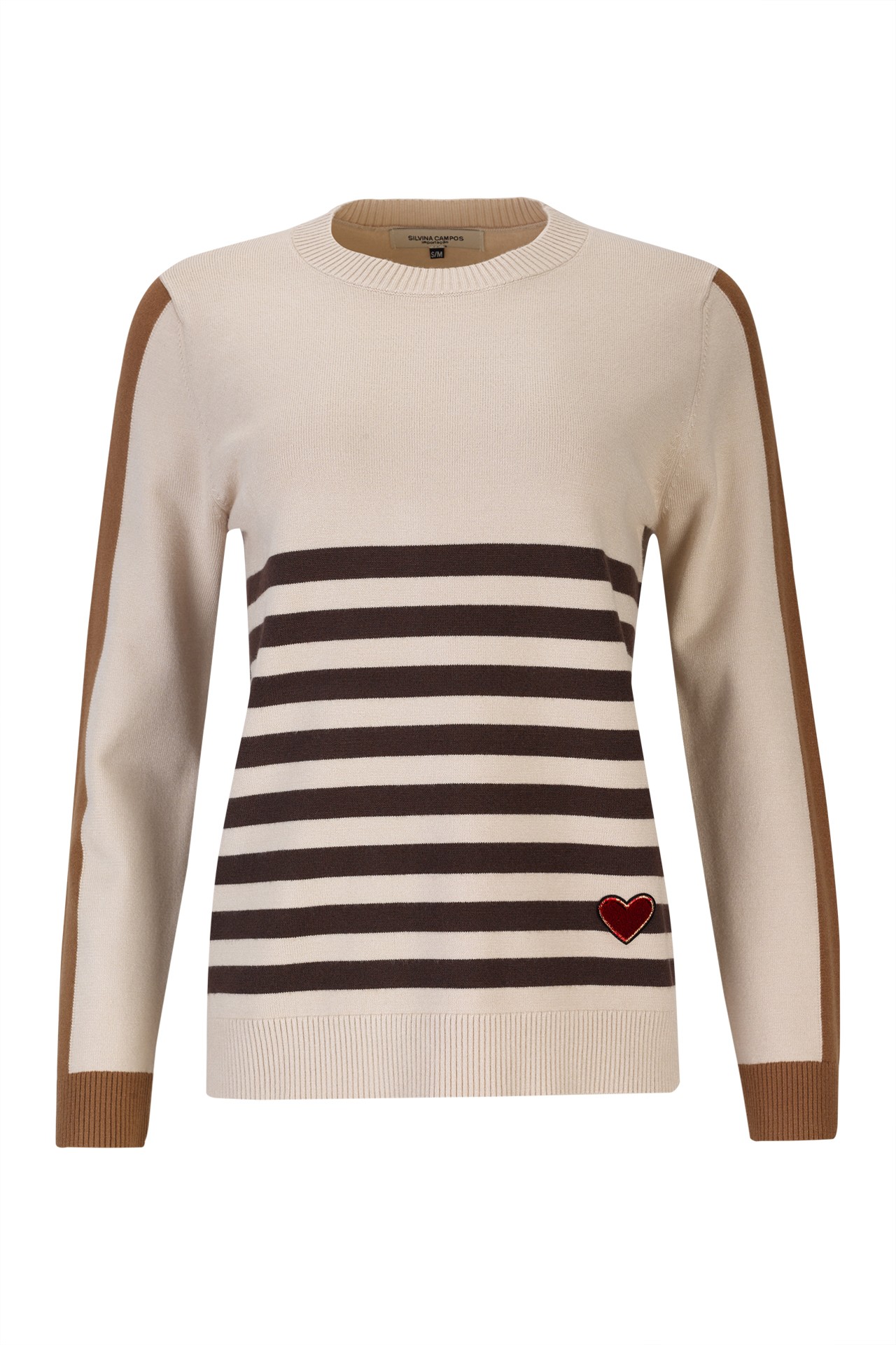Striped knit sweater