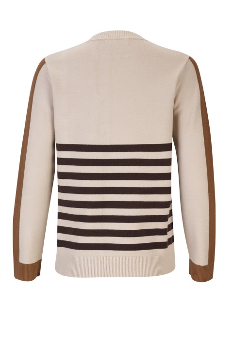 Striped knit sweater