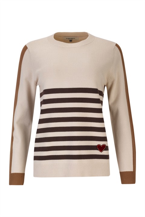 Striped knit sweater