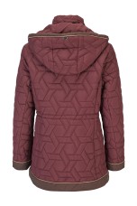 Quilted parka with removable hood