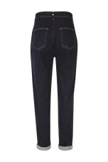 Denim trousers with rhinestones