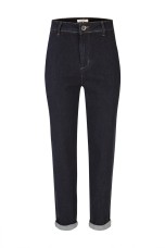Denim trousers with rhinestones