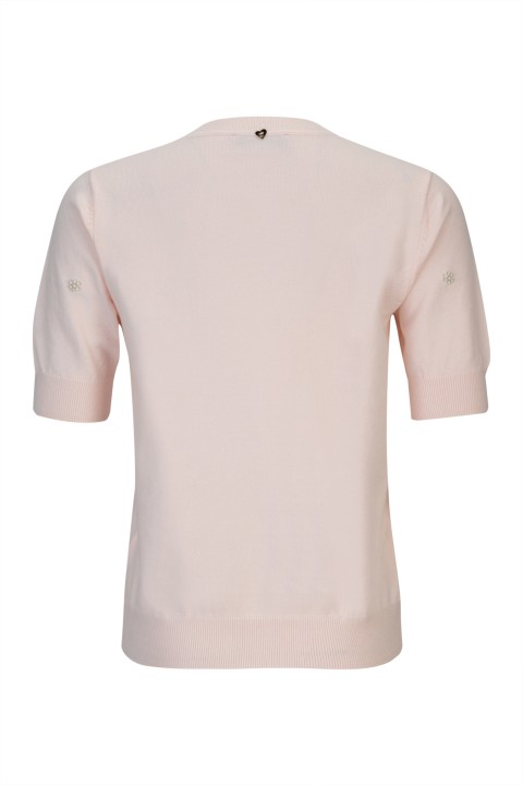 Camisola manga curta p�rolas