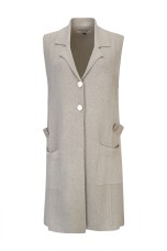 Long knit vest