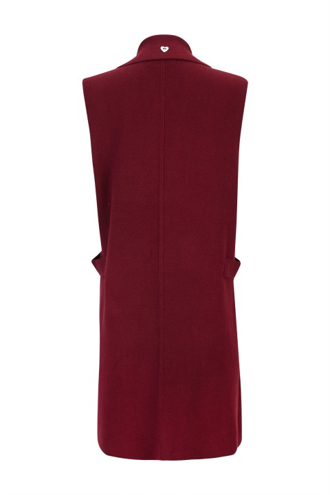 Long knit vest