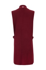 Long knit vest
