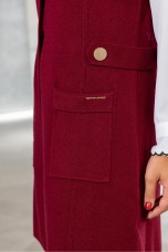 Long knit vest