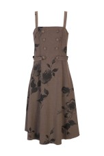 Floral print bodice dress
