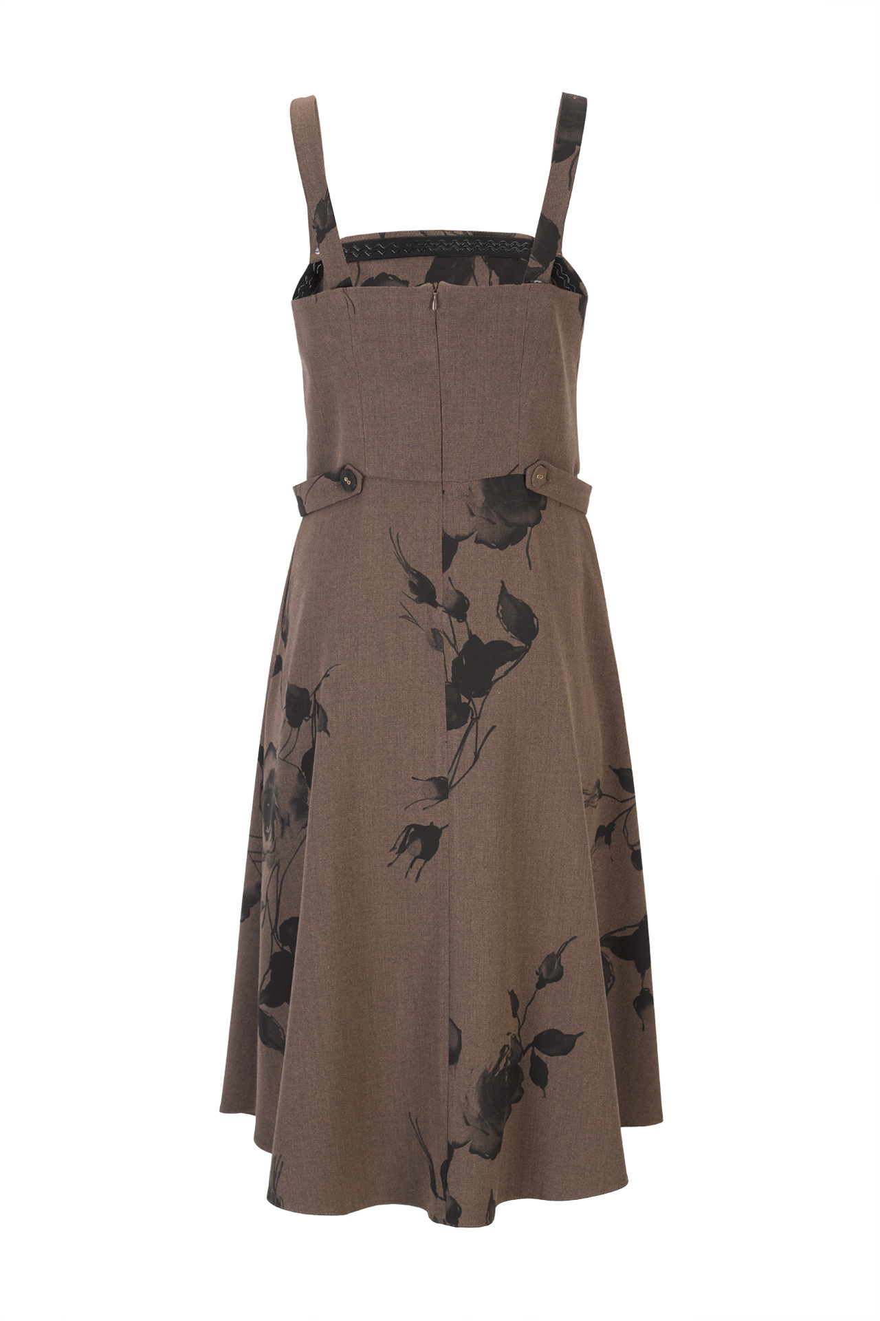 Floral print bodice dress